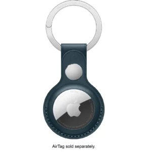 Apple Airtag Leather Key-blue